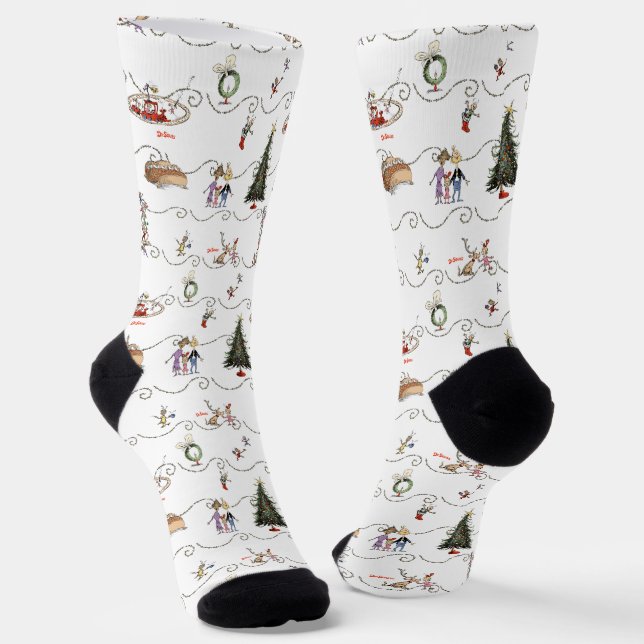 Whoville Christmas Garland Celebration Socken (Gewinkelt)