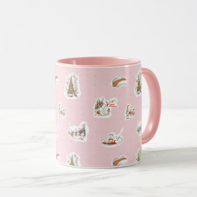 Whoville Christmas Vignette Pattern Tasse (VorderseiteRechts)