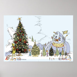 Whoville-Weihnachtsbaum-Wettbewerb Poster