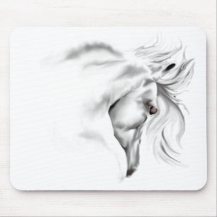 Whte Pferdekopf Mousepad