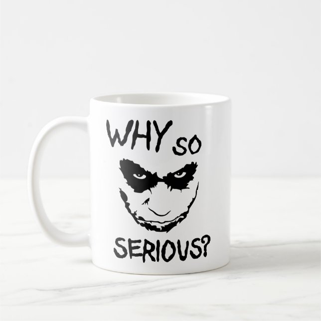 Why So Serious? Creepy Smile Kaffeetasse (Links)