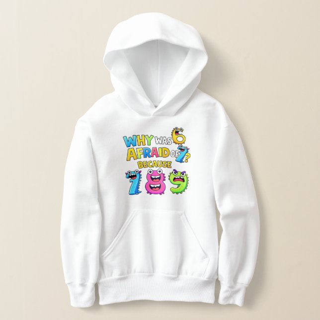 Why Was 6 Afraid of 7 Funny Math Hoodie (Ablage )