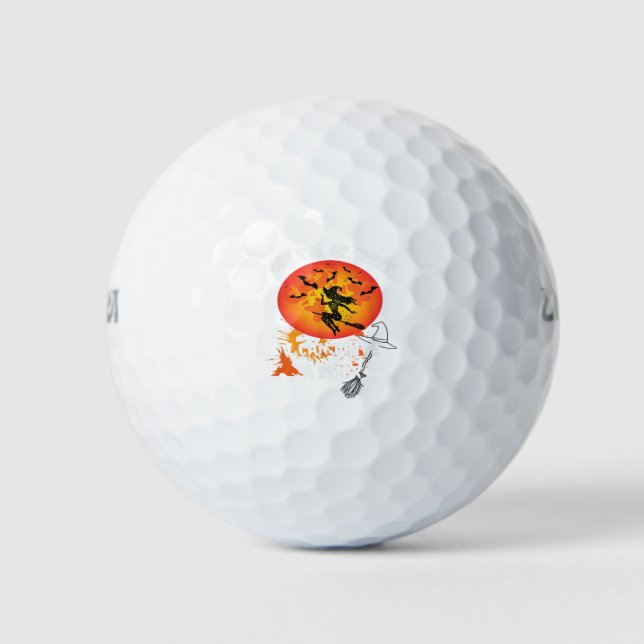 Why Yes Actually I Can Drive A Stick Funny Hallowe Golfball (Vorderseite)
