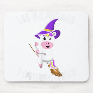 Why Yes Actually I Can Drive A Stick Woman Hallowe Mousepad