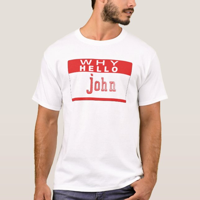 whyhellojohn Komödienskizze T-Shirt (Vorderseite)