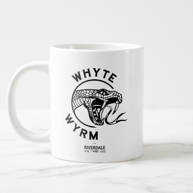 Whyte Wyrm-Logo Jumbo-Tasse (Links)
