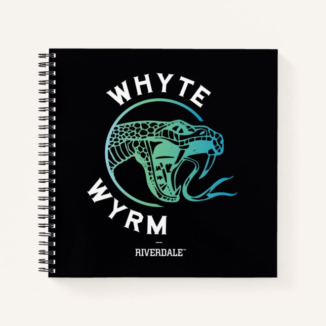 Whyte Wyrm-Logo Notizbuch (Vorderseite)