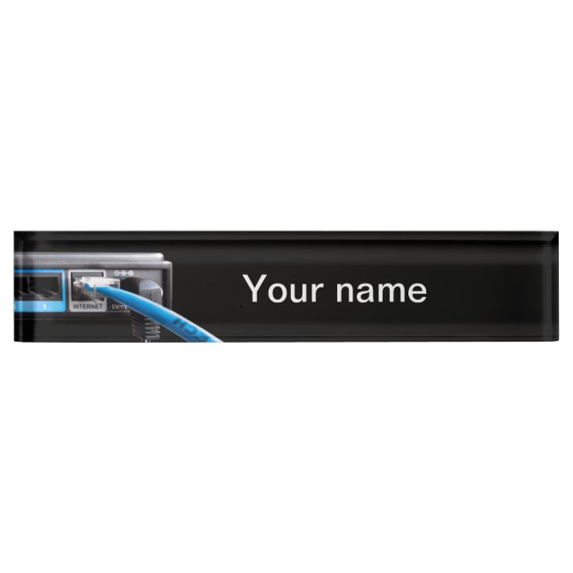Wi-Fi-Router Namensplakette (Vorderseite)