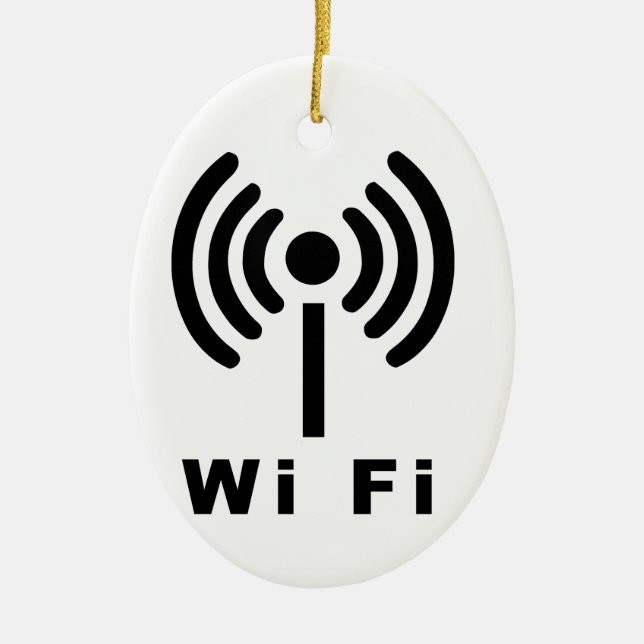 Wi-FI-Symbol Keramikornament (Vorne)