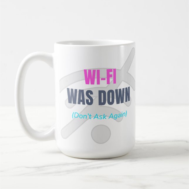 Wi-Fi war deaktiviert (Frag nicht wieder) Kaffeetasse (Links)