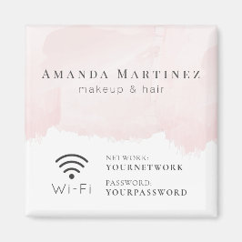 Wi-Fi-Zeichen in Rosa Magnet