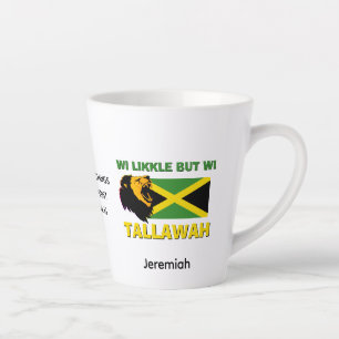WI LIKKLE, ABER WI TALLAWAH Personalisiert Jamaika Milchtasse