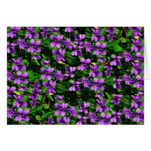 WI Staat Blume Wood Violet Mosaik Muster