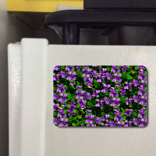 WI Staat Blume Wood Violet Mosaik Muster Magnet