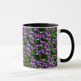 WI Staat Blume Wood Violet Mosaik Muster Tasse