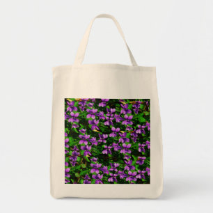 WI Staat Blume Wood Violet Mosaik Tragetasche