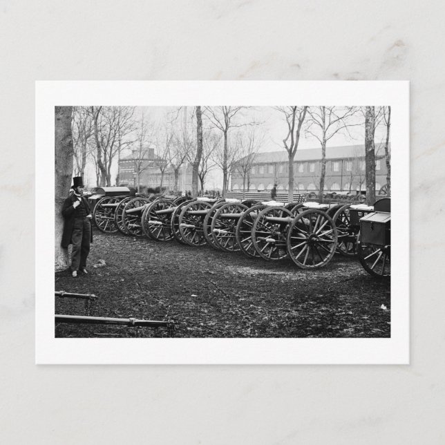 Wiard Kanonen im Arsenal: 1862 Postkarte (Vorderseite)