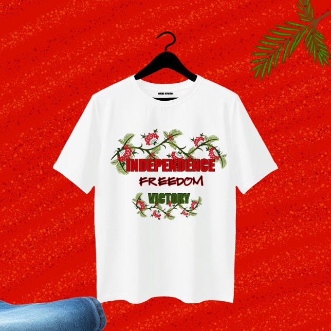 Wiburnumzweige mit Textdesign T-Shirt (Von Creator hochgeladen)