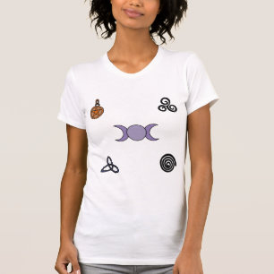 Wicanische und heidnische Symbole T-Shirt