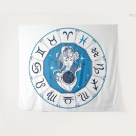 Wicca Astrologie Wandteppich