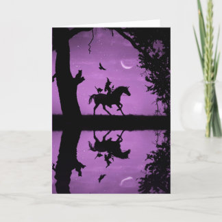 Wicca Inspirierte Happy Birthday Hexe and Unicorn Karte