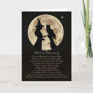 Wicca Pagan Mabon Blessings Autumn Equinox Karte