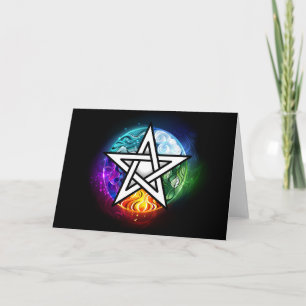Wicca-Pentagramm Einladung