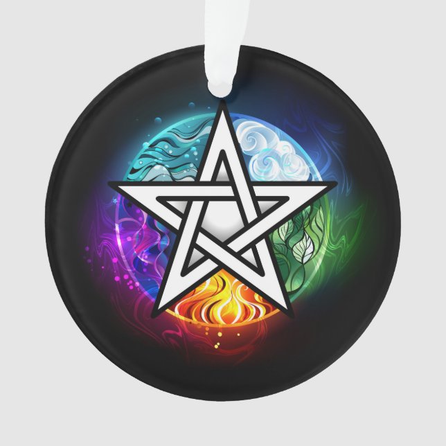 Wicca-Pentagramm Ornament (Vorderseite)