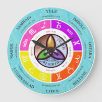 Wicca-Rad des Jahres Uhr Vollfarbenwascher
