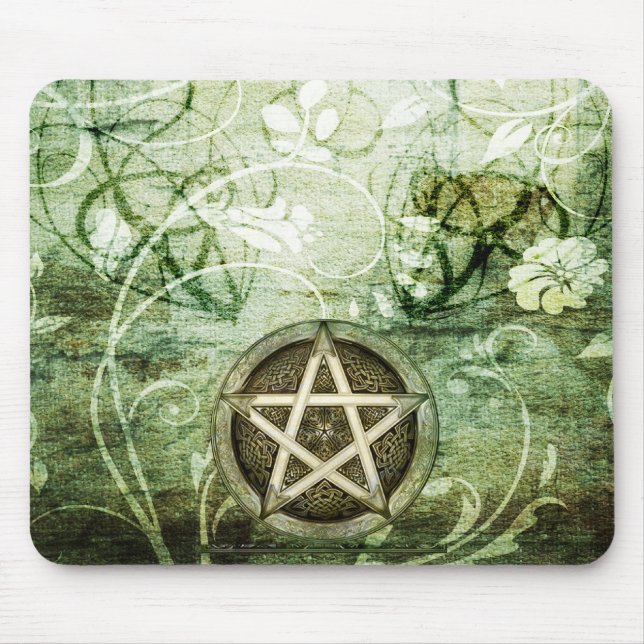 Wicca Rustica: WaldPentagramm Mousepad (Vorne)