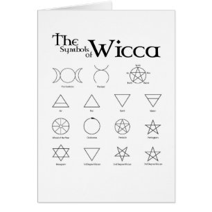Wicca Symbol-Karte