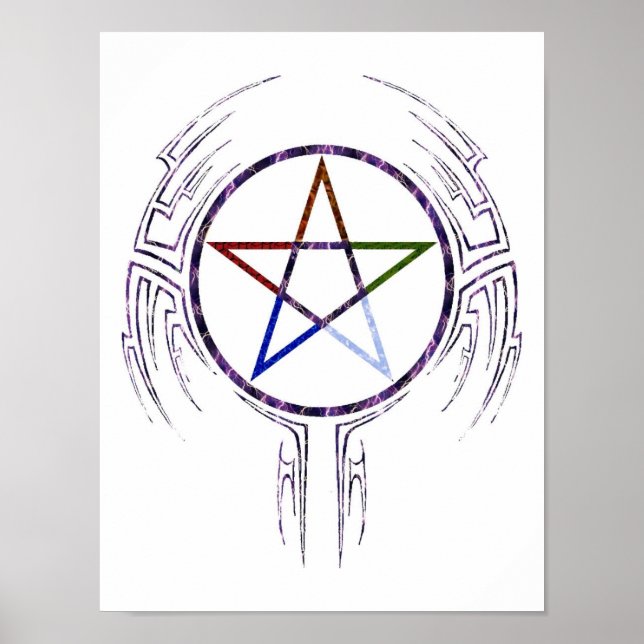 Wicca Tribal Poster (Vorne)