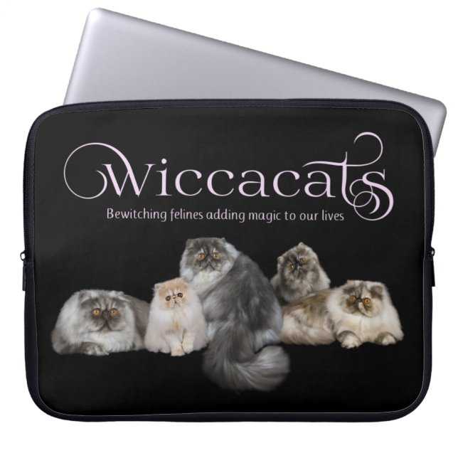 WiccaCats Notebook-Abdeckung Laptopschutzhülle (Vorderseite)