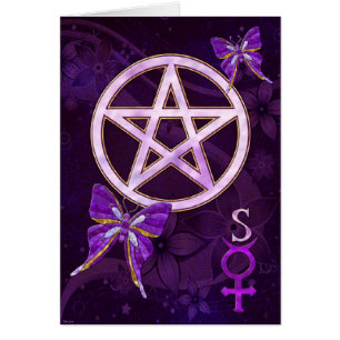 Wiccan Amethyst Jeweled Butterfly Art