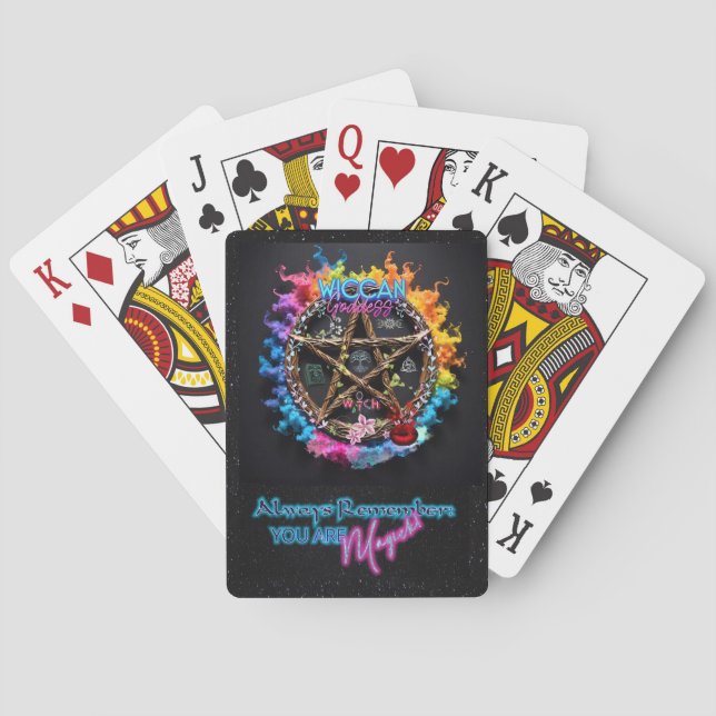 Wiccan Goddess Play Card Deck Spielkarten (Rückseite)