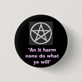 Wiccan Knopf Button