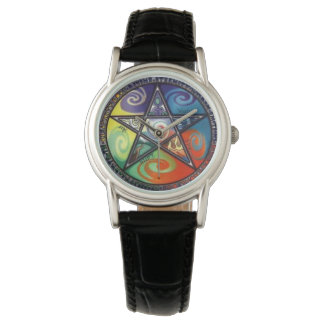 Wiccan Pentagram Armbanduhr