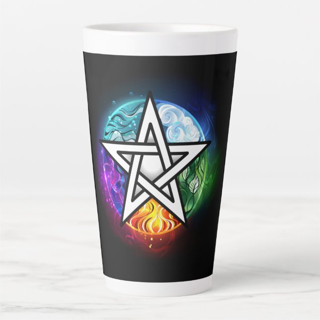 Wiccan pentagram milchtasse (Vorderseite)