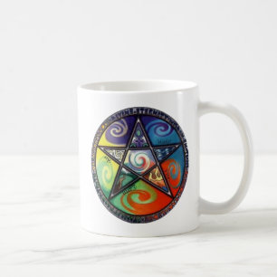 Wiccan Pentagram Tasse