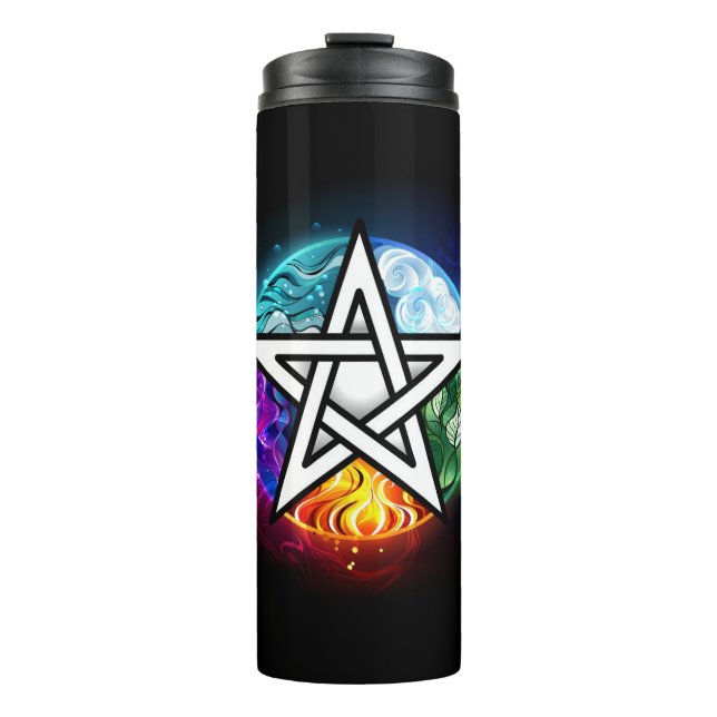 Wiccan pentagram thermosbecher (Vorderseite)