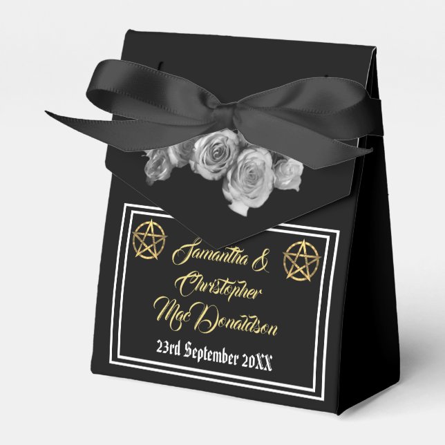 Wiccan Pentagramm Geschenkschachtel (Vorderseite)