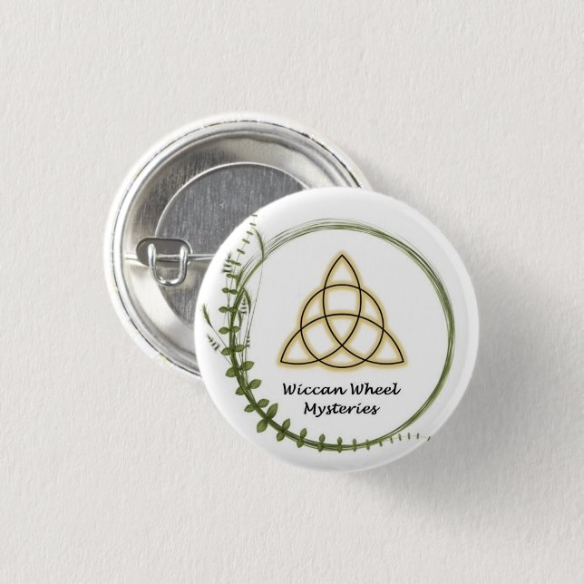 Wiccan Rad-Geheimnis-Knopf Button (Vorne & Hinten)