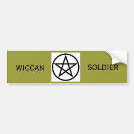 Wiccan Soldat-Autoaufkleber Autoaufkleber
