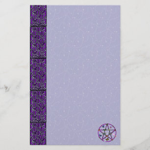 Wiccan Star und Schmetterlinge Briefpapier