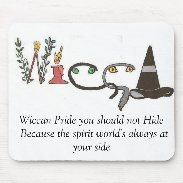 Wiccan Stolz-Sprichwort Mousepad (Vorne)