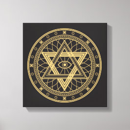 Wiccan-Symbol Leinwanddruck
