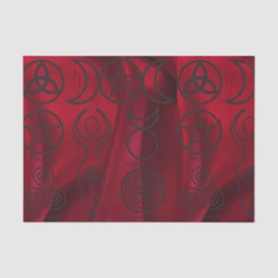 Wiccan, wicca, pagan, triquetra, Pentagramm, dreif Seidenpapier