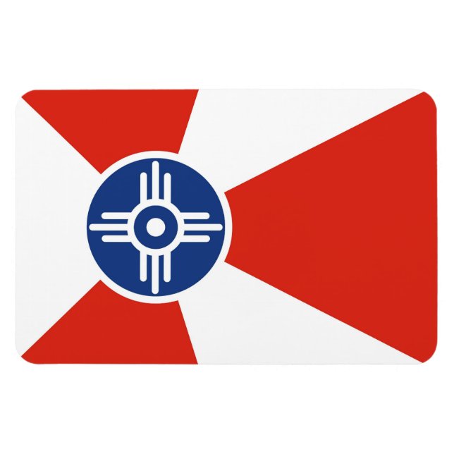 Wichita City flagge Kansas Staat America Country Magnet (Horizontal)