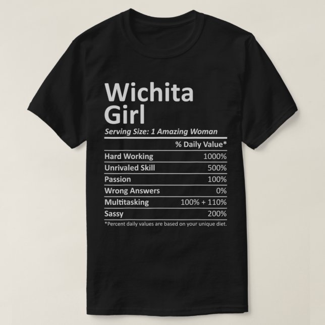 WICHITA GIRL KS KANSAS Funny City Home Roots USA G T-Shirt (Design vorne)
