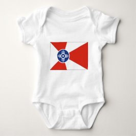 Wichita Kansas ICT Flag Baby Strampler